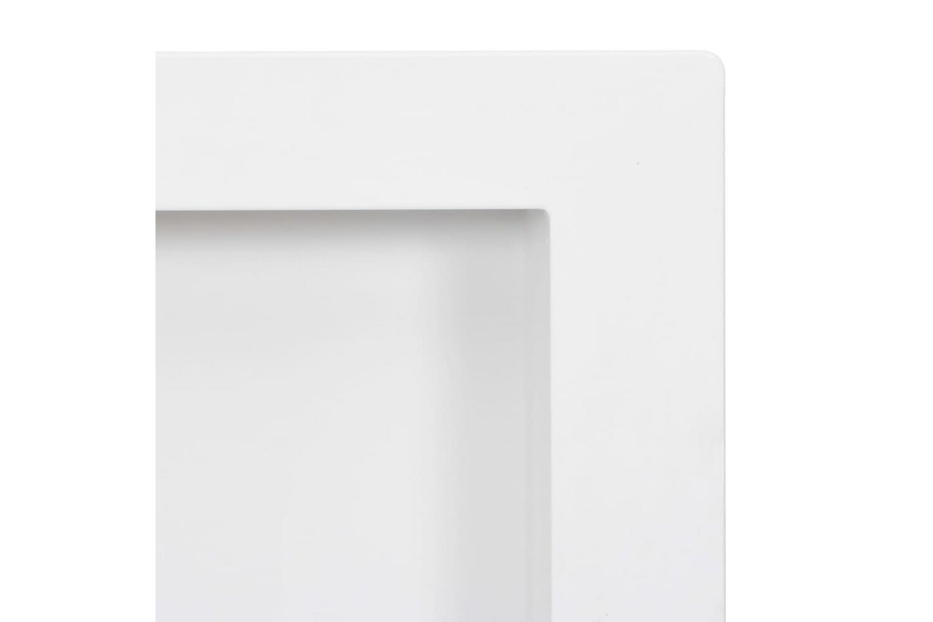 Veggnisjer til dusj med 3 rom matt hvit 41x99x9 cm - Hvit - Hus & oppussing - Kjøkken & bad - Baderom - Dusjutstyr & tilbehør