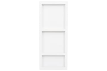 Veggnisjer til dusj med 3 rom matt hvit 41x99x9 cm - Hvit - Hus & oppussing - Kjøkken & bad - Baderom - Dusjutstyr & tilbehør