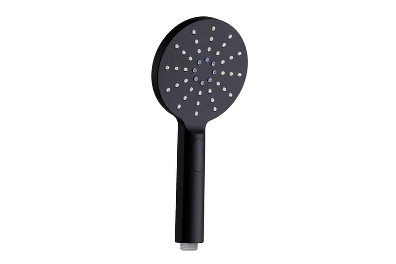 Knutby Hånddusj 26 cm - Svart - Hus & oppussing - Kjøkken & bad - Baderom - Baderomsmøbler & baderomsinnredning - Baderomshåndtak & baderomsknotter