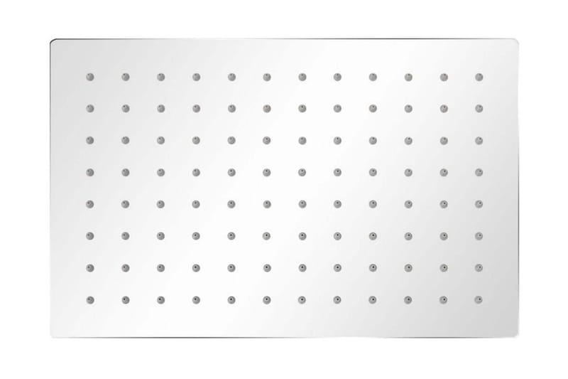 Regndusjhode 2 stk rustfritt stål 20x30 cm - Hus & oppussing - Kjøkken & bad - Baderom - Dusjutstyr & tilbehør