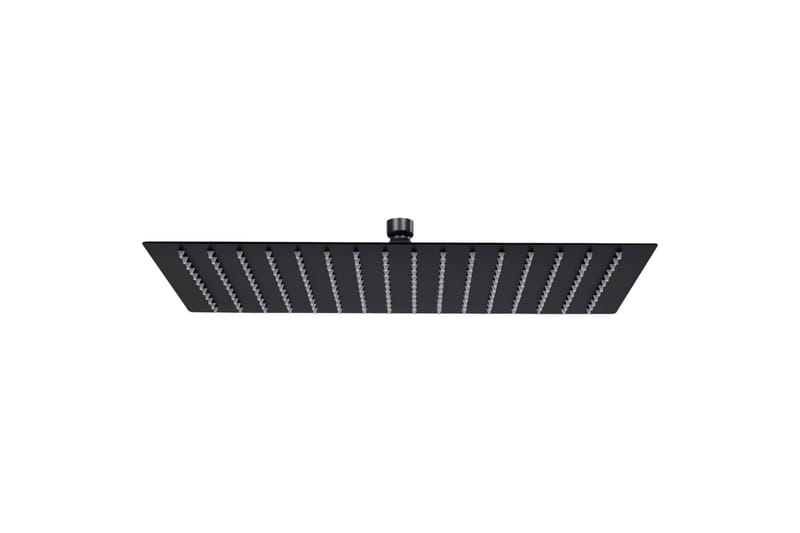 Regndusjhode rustfritt stål 40x30 cm firkantet svart - Hus & oppussing - Kjøkken & bad - Baderom - Dusjutstyr & tilbehør
