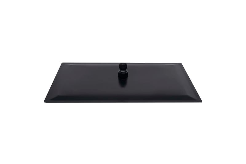 Regndusjhode rustfritt stål 40x30 cm firkantet svart - Hus & oppussing - Kjøkken & bad - Baderom - Dusjutstyr & tilbehør