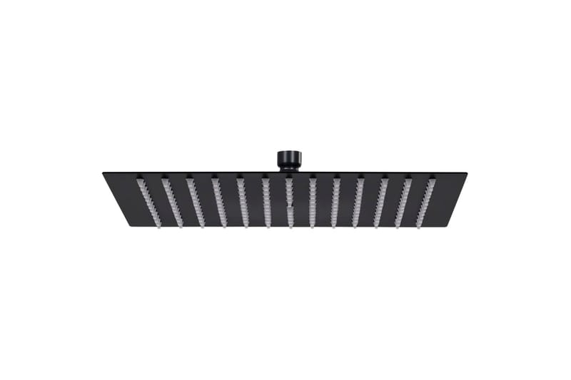 Regndusjhode rustfritt stål 40x40 cm firkantet svart - Hus & oppussing - Kjøkken & bad - Baderom - Dusjutstyr & tilbehør