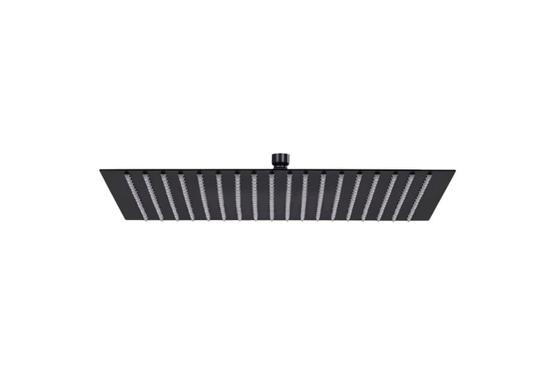 Regndusjhode rustfritt stål 50x50 cm firkantet svart - Hus & oppussing - Kjøkken & bad - Baderom - Dusjutstyr & tilbehør
