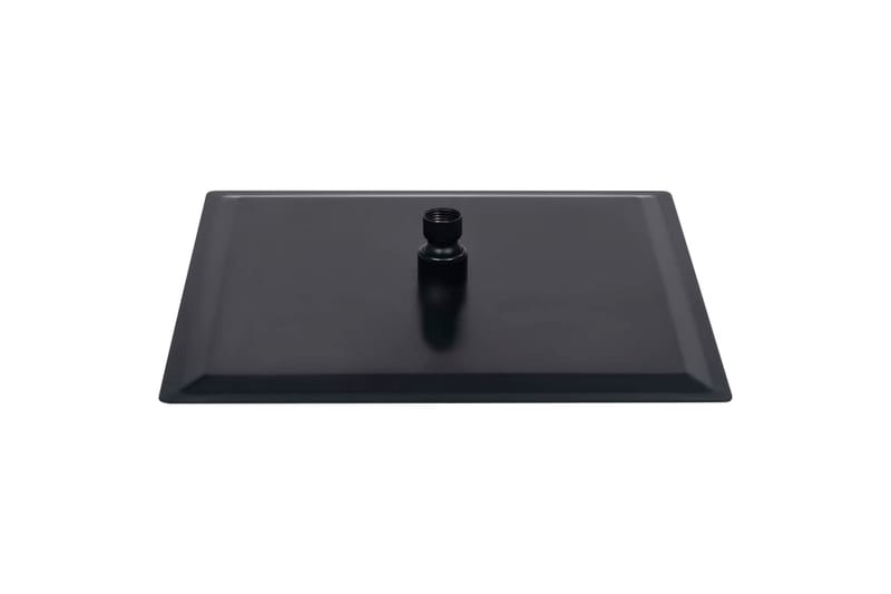 Regndusjhode rustfritt stål 25x25 cm firkantet svart - Hus & oppussing - Kjøkken & bad - Baderom - Dusjutstyr & tilbehør