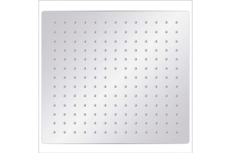 Regndusjhode rustfritt stål 304 30x30 cm firkantet - Silver - Hus & oppussing - Kjøkken & bad - Baderom - Dusjutstyr & tilbehør