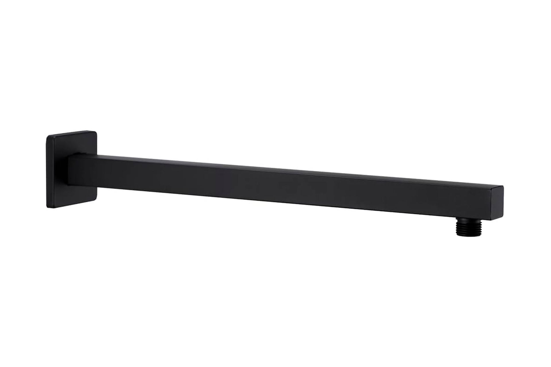 Dusjstøttearm firkantet rustfritt stål 201 svart 40 cm - Hus & oppussing - Kjøkken & bad - Baderom - Dusjutstyr & tilbehør