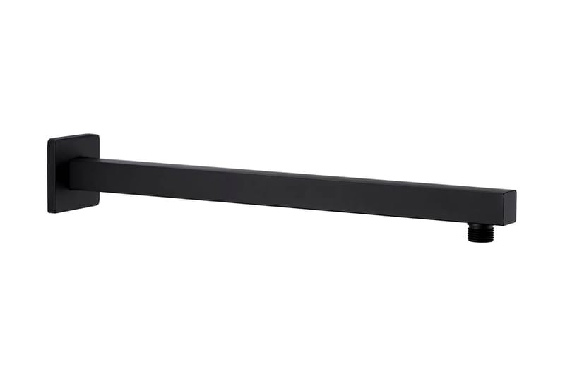 Dusjstøttearm firkantet rustfritt stål 201 svart 40 cm - Hus & oppussing - Kjøkken & bad - Baderom - Dusjutstyr & tilbehør
