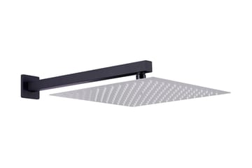 Dusjstøttearm firkantet rustfritt stål 201 svart 40 cm - Hus & oppussing - Kjøkken & bad - Baderom - Dusjutstyr & tilbehør
