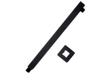 Dusjstøttearm firkantet rustfritt stål 201 svart 40 cm - Hus & oppussing - Kjøkken & bad - Baderom - Dusjutstyr & tilbehør