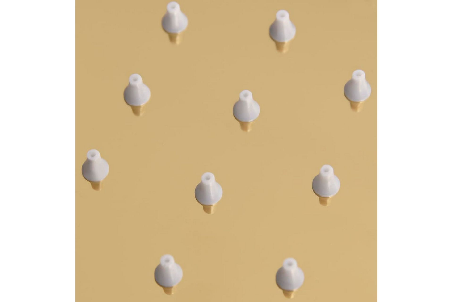 Regndusjhode rustfritt stål 50x50 cm firkantet gull - Gull - Hus & oppussing - Kjøkken & bad - Baderom - Dusjutstyr & tilbehør