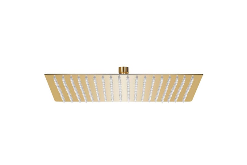 Regndusjhode rustfritt stål 50x50 cm firkantet gull - Gull - Hus & oppussing - Kjøkken & bad - Baderom - Dusjutstyr & tilbehør