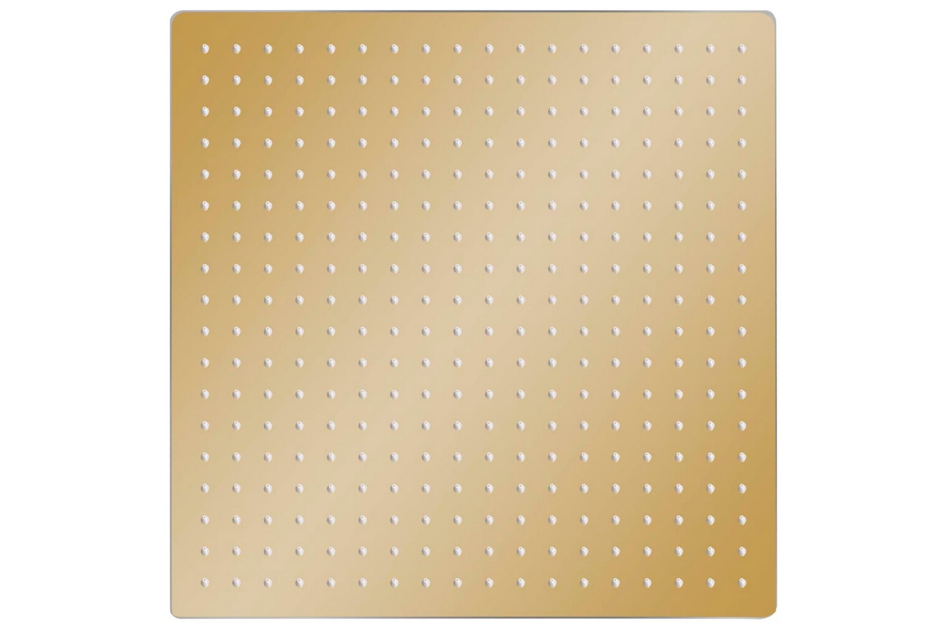 Regndusjhode rustfritt stål 50x50 cm firkantet gull - Gull - Hus & oppussing - Kjøkken & bad - Baderom - Dusjutstyr & tilbehør