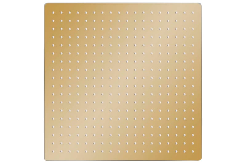 Regndusjhode rustfritt stål 50x50 cm firkantet gull - Gull - Hus & oppussing - Kjøkken & bad - Baderom - Dusjutstyr & tilbehør