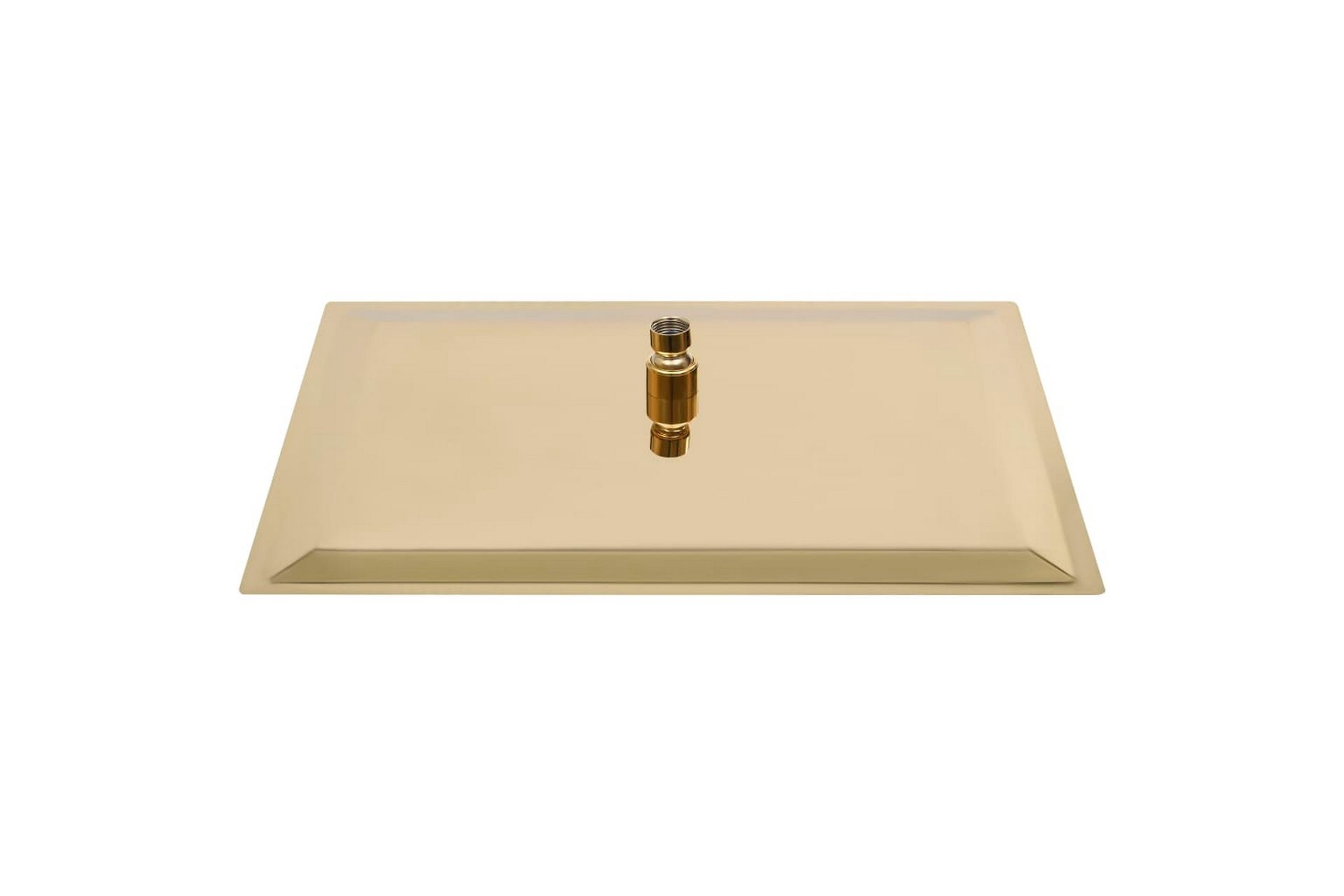 Regndusjhode rustfritt stål 50x50 cm firkantet gull - Gull - Hus & oppussing - Kjøkken & bad - Baderom - Dusjutstyr & tilbehør