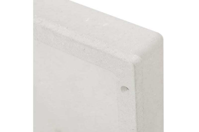 Veggnisje til dusj matt hvit 41x36x10 cm - Hvit - Dusjhylle & dusjkurv