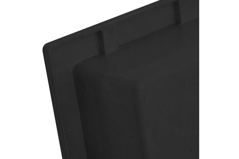 Veggnisje til dusj matt svart 41x51x10 cm - Svart - Dusjhylle & dusjkurv