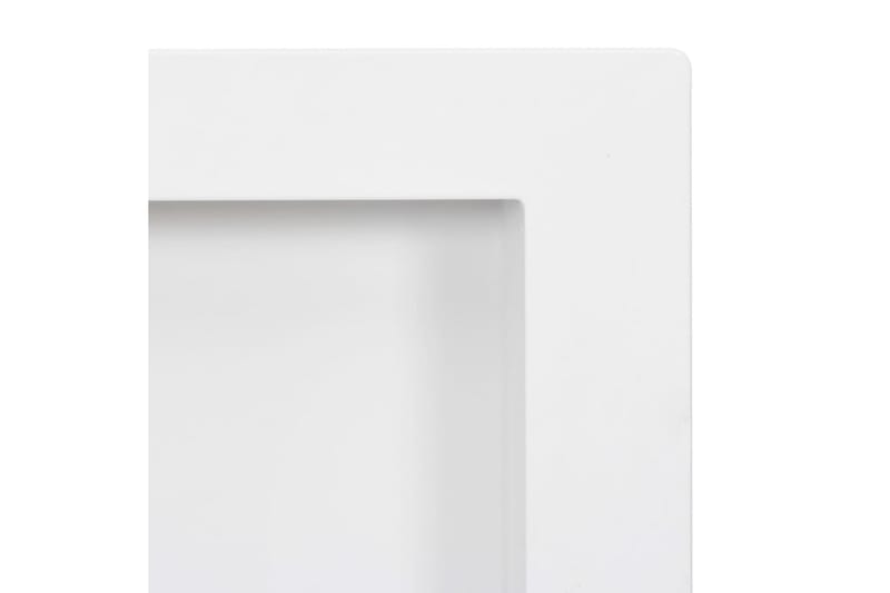 Veggnisjer til dusj med 2 rom høyglans hvit 41x69x9 cm - Hvit - Hus & oppussing - Kjøkken & bad - Baderom - Dusjutstyr & tilbehør
