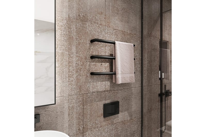 Elektrisk håndkletørker 63,2x3,2x10 cm | R01BB - Hus & oppussing - Kjøkken & bad - Baderom - Håndkletørker - Håndkletørker strøm