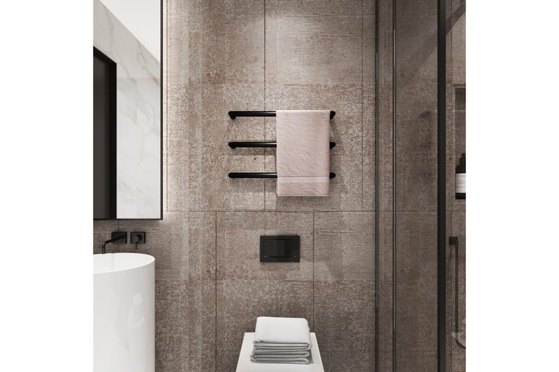 Elektrisk håndkletørker 63,2x3,2x10 cm | R01BB - Hus & oppussing - Kjøkken & bad - Baderom - Håndkletørker - Håndkletørker strøm