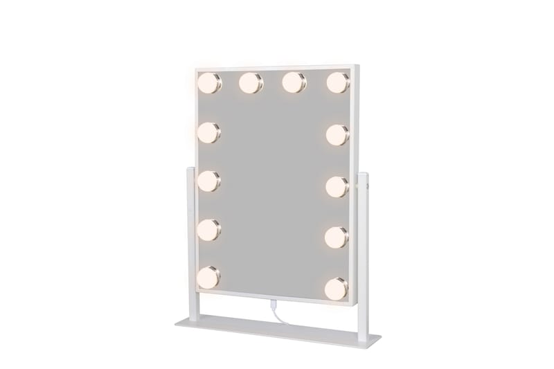 Glow Sminkespeil 36,5 cm med LED Belysning - Hvit - Innredning - Speil - Speil med belysning