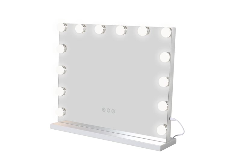 Glow Sminkespeil 50 cm med LED Belysning - Hvit - Innredning - Speil - Sminkespeil