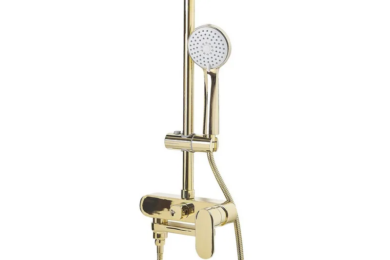 Gurara Dusjsett med dusjhode - Gull - Hus & oppussing - Kjøkken & bad - Baderom - Dusjutstyr & tilbehør