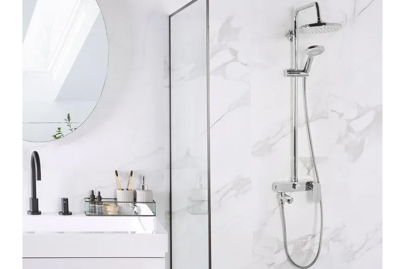 Gurara Dusjsett med dusjhode - Sølv - Hus & oppussing - Kjøkken & bad - Baderom - Dusjutstyr & tilbehør