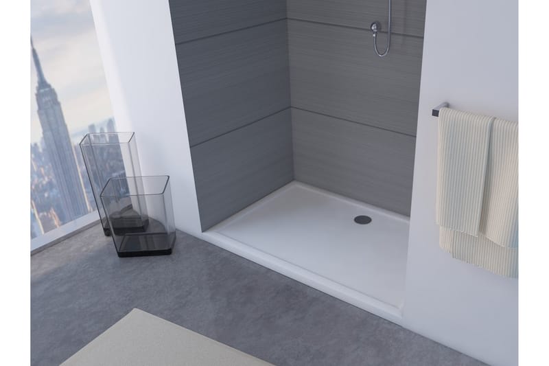 Gyttorp Dusjkar 90x140 cm, hvit