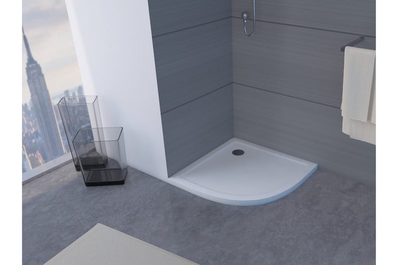 Gyttorp Dusjkar 90x90 cm, hvit