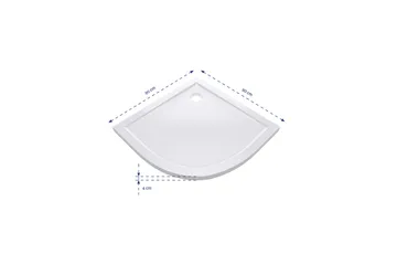 Gyttorp Dusjkar 90x90 cm - hvit - Hus & oppussing - Kjøkken & bad - Baderom - Dusjutstyr & tilbehør
