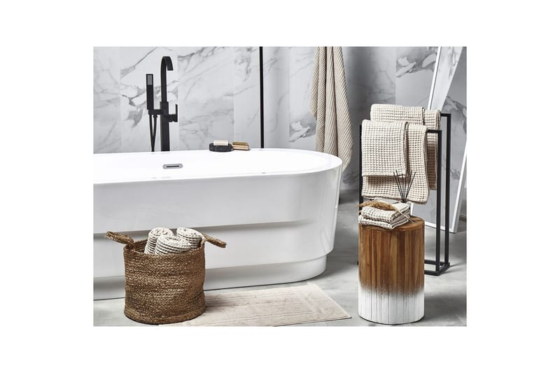 Håndkle Areora sett med 11 Beige - Beige - Hus & oppussing - Kjøkken & bad - Baderom - Baderomstilbehør