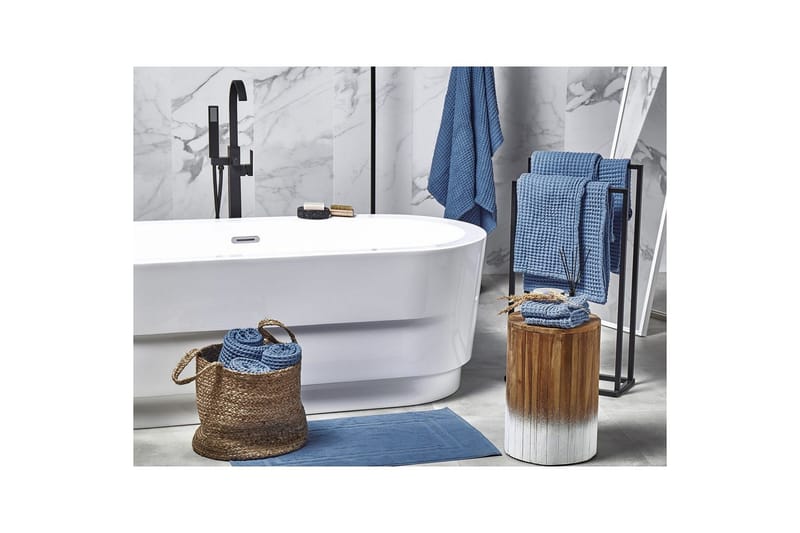 Håndkle Areora sett med 11 Blå - Blå - Tekstiler - Tekstiler baderom - Håndklær