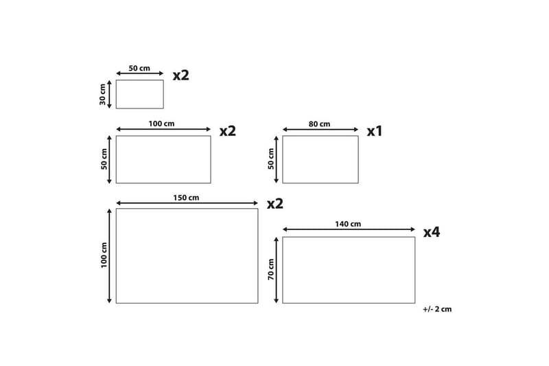 Håndkle Areora sett med 11 Blå - Blå - Tekstiler - Tekstiler baderom - Håndklær