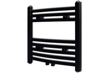 Radiator håndklestativ 480 x 480 mm svart - Hus & oppussing - Kjøkken & bad - Baderom - Håndkletørker