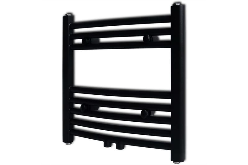 Radiator håndklestativ 480 x 480 mm svart - Håndkletørker strøm - El-patron håndkletørker