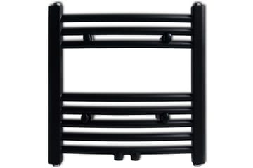 Radiator håndklestativ 480 x 480 mm svart - Hus & oppussing - Kjøkken & bad - Baderom - Håndkletørker