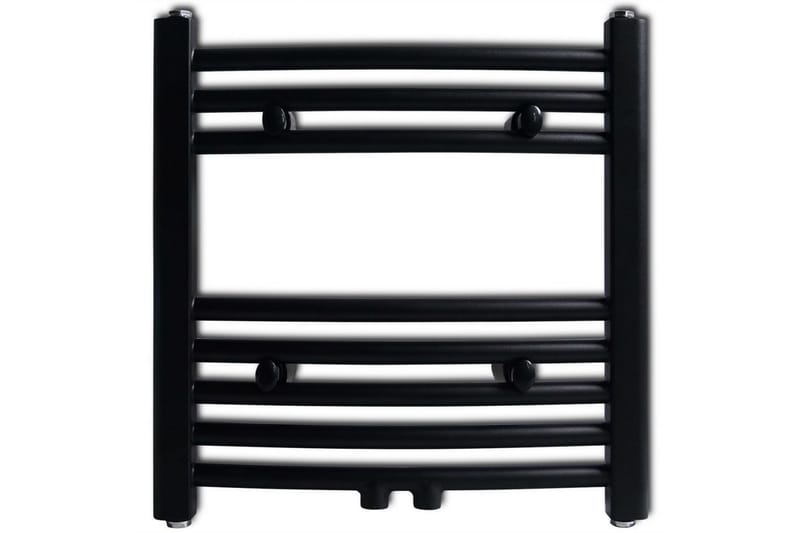 Radiator håndklestativ 480 x 480 mm svart - Hus & oppussing - Kjøkken & bad - Baderom - Håndkletørker