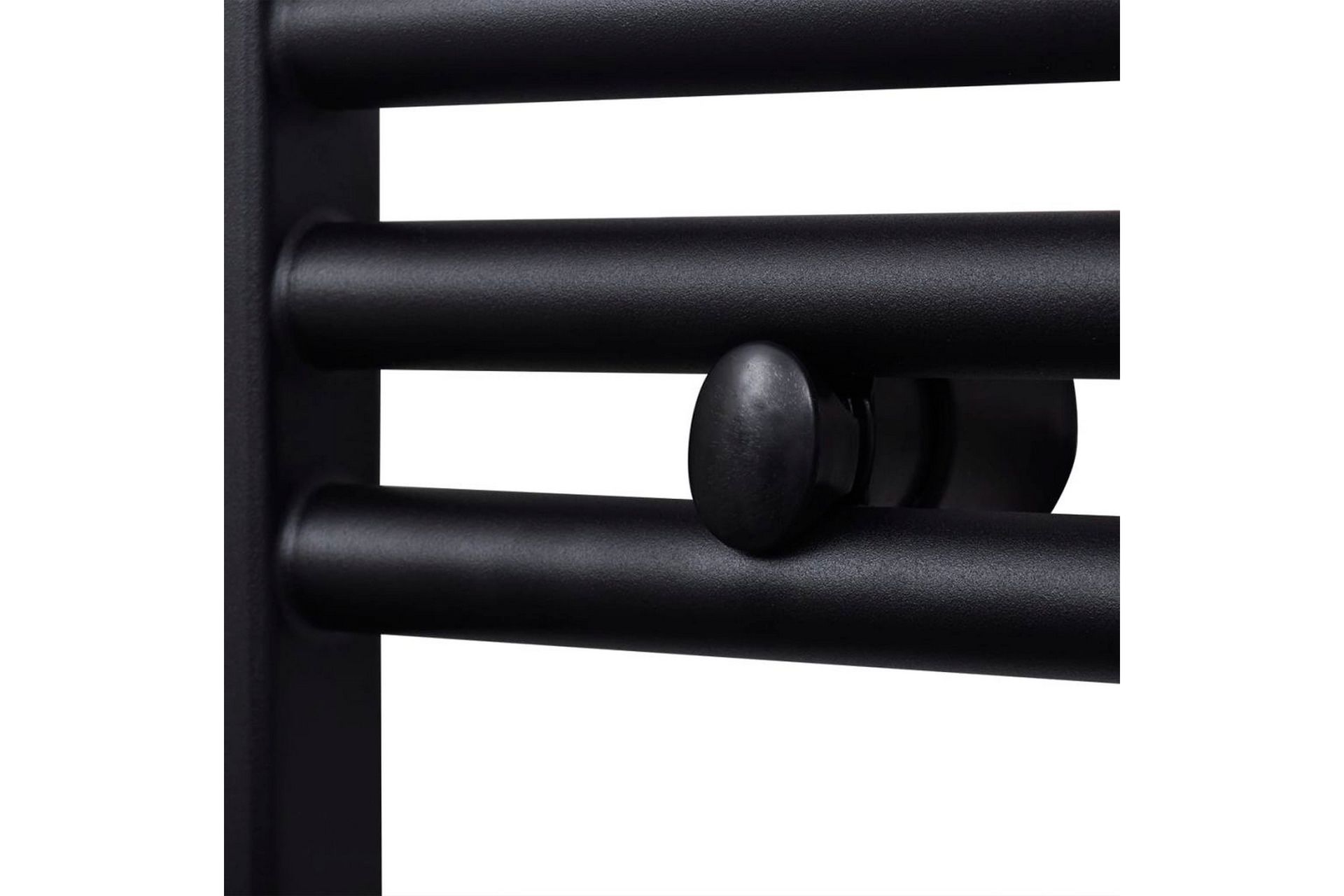 Radiator håndklestativ 480 x 480 mm svart - Hus & oppussing - Kjøkken & bad - Baderom - Håndkletørker