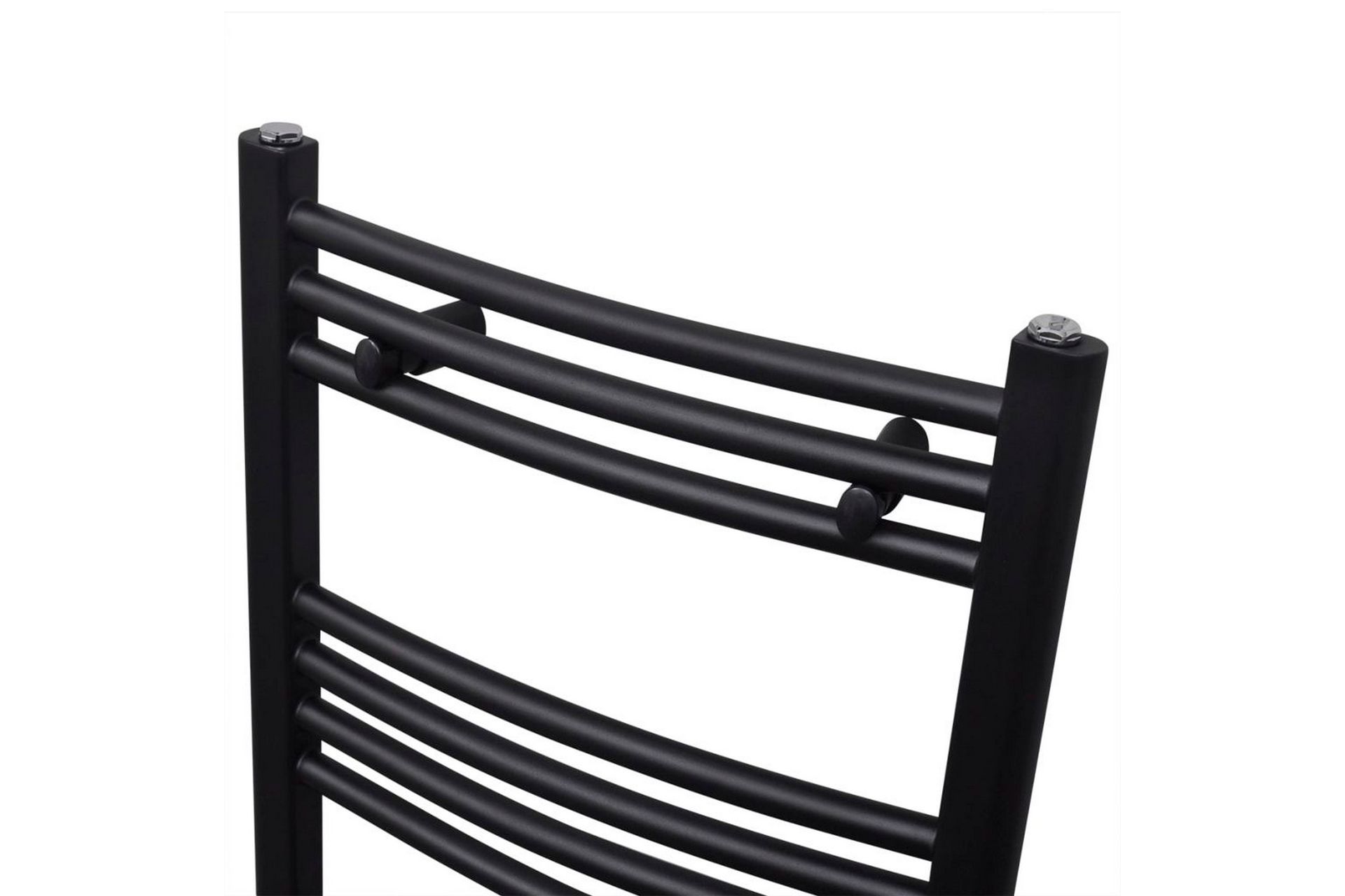 Radiator håndklestativ 480 x 480 mm svart - Hus & oppussing - Kjøkken & bad - Baderom - Håndkletørker
