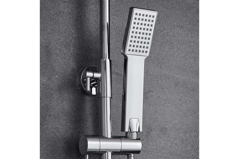 Komplett takdusjsett med hånddusj | Høyglans rustfritt stål - Hus & oppussing - Kjøkken & bad - Baderom - Dusjutstyr & tilbehør