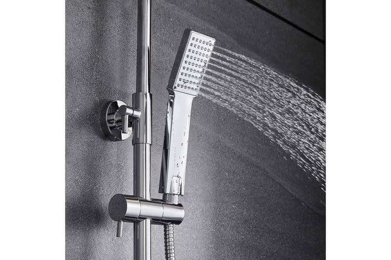 Komplett takdusjsett med hånddusj | Høyglans rustfritt stål - Hus & oppussing - Kjøkken & bad - Baderom - Dusjutstyr & tilbehør