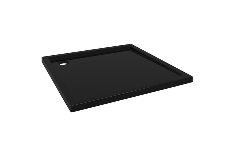 Kvadratisk dusjbrett ABS svart 80x80 cm - Svart - Hus & oppussing - Kjøkken & bad - Baderom - Dusjutstyr & tilbehør