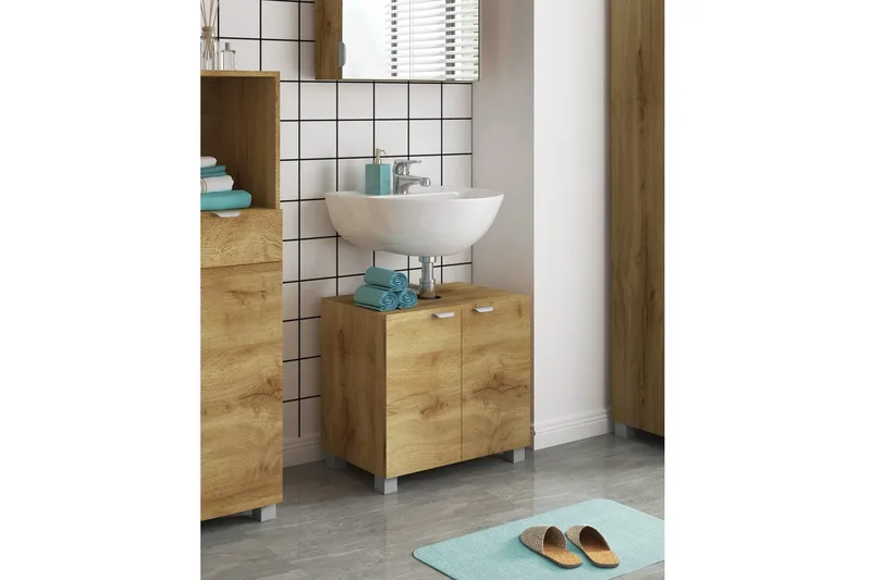 Atlas Frittstående Servant 60x55 cm - Natur - Hus & oppussing - Kjøkken & bad - Baderom - Servant og håndvask - Enkel vask