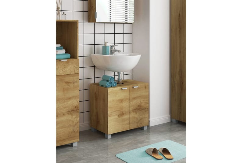 Atlas Frittstående Servant 60x55 cm - Natur - Hus & oppussing - Kjøkken & bad - Baderom - Servant og håndvask - Enkel vask