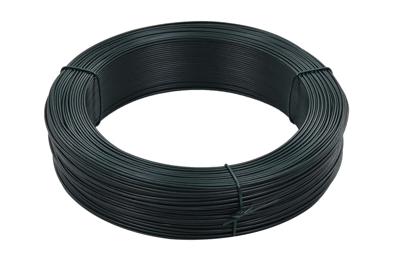 Gjerdetråd 250 m 1,6/2,5 mm stål svartaktig grønn - grønn - Enkel vask