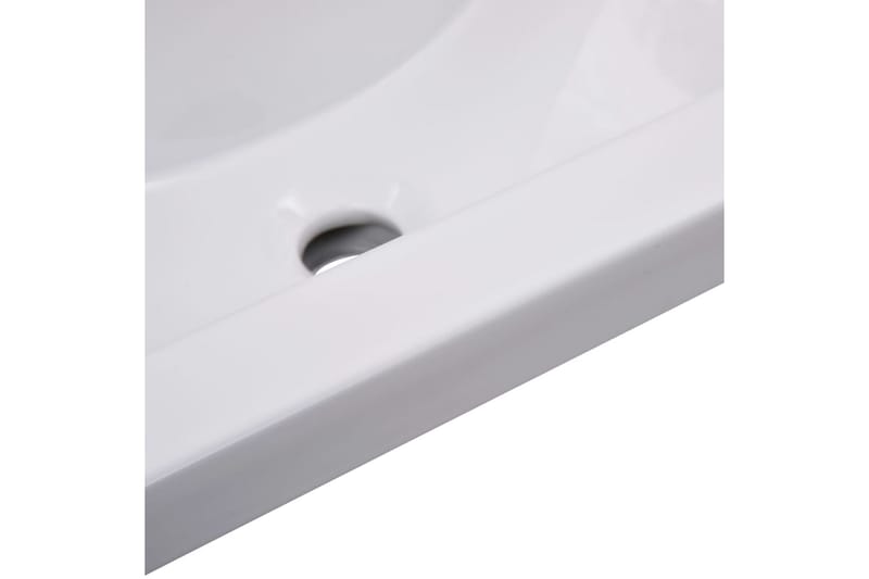 Innebygd vask 61x39,5x18,5 cm keramisk hvit - Hvit - Hus & oppussing - Kjøkken & bad - Baderom - Servant og håndvask - Enkel vask