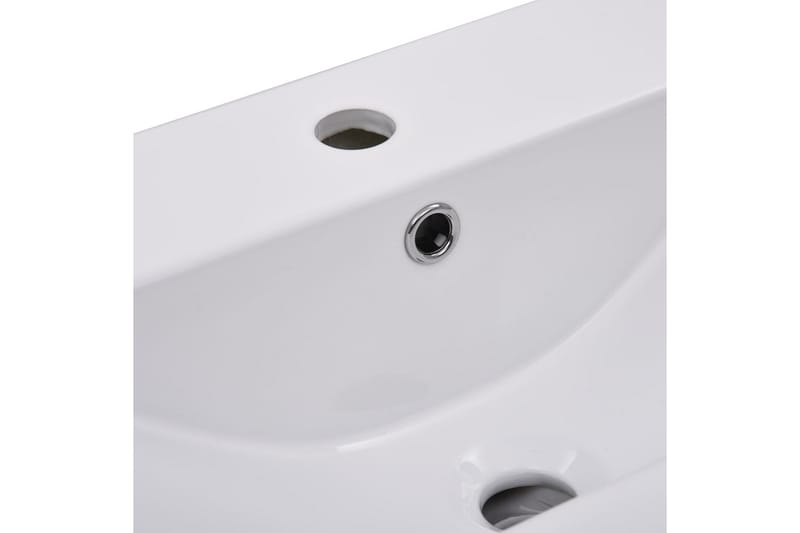 Innebygd vask 61x39,5x18,5 cm keramisk hvit - Hvit - Hus & oppussing - Kjøkken & bad - Baderom - Servant og håndvask - Enkel vask