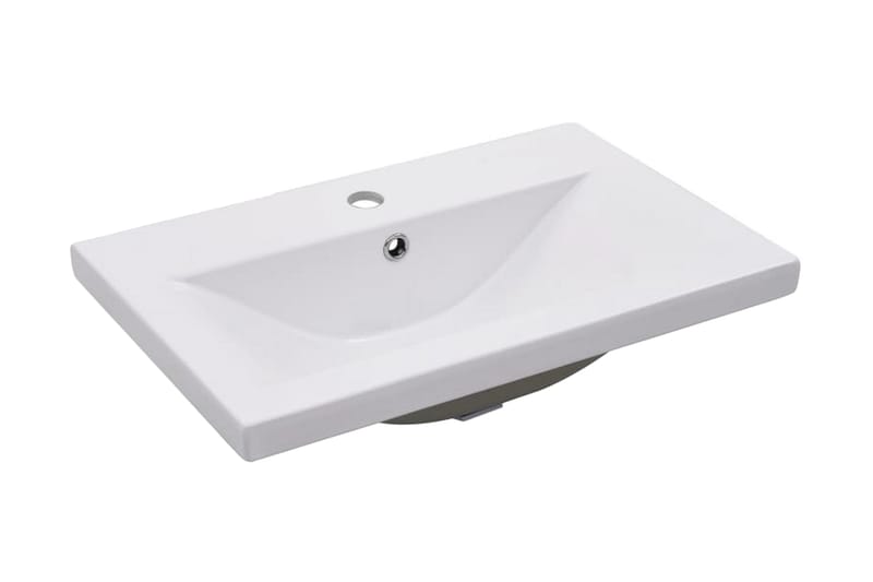 Innebygd vask 61x39,5x18,5 cm keramisk hvit - Hvit - Hus & oppussing - Kjøkken & bad - Baderom - Servant og håndvask - Enkel vask