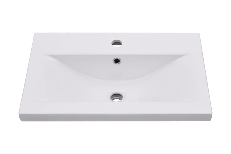 Innebygd vask 61x39,5x18,5 cm keramisk hvit - Hvit - Hus & oppussing - Kjøkken & bad - Baderom - Servant og håndvask - Enkel vask